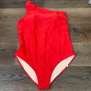 Summersalt Womens red side stroke one piece swimsuit 18